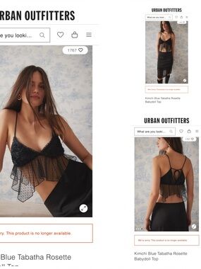 NWT Urban Outfitters Kimchi Blue Crop Top